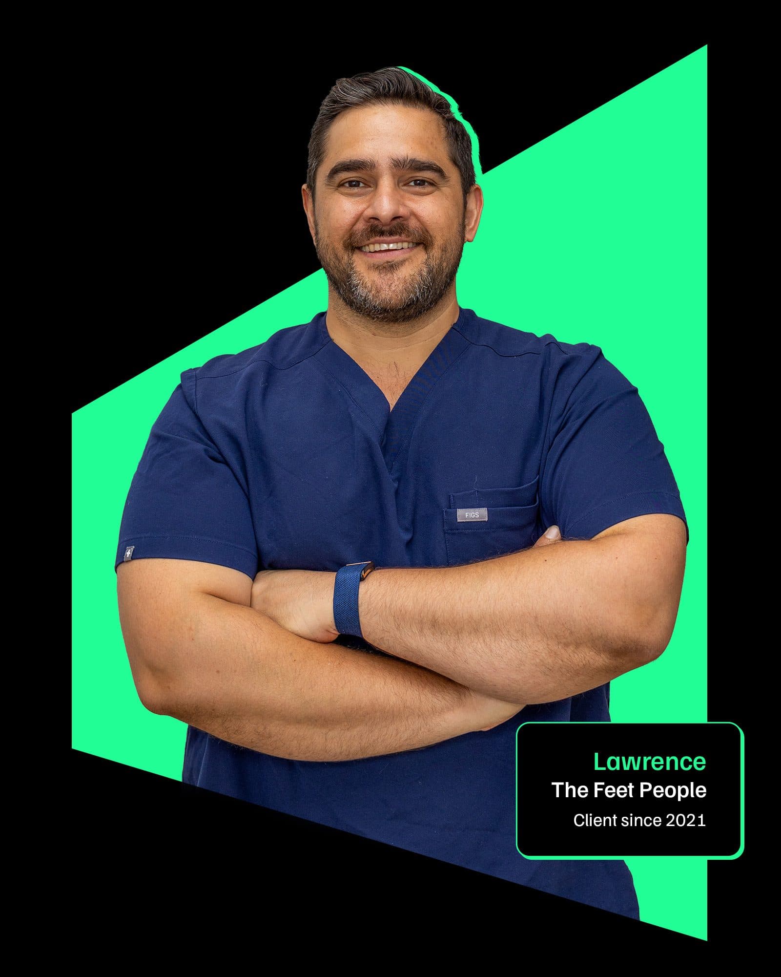 Lawrence Taufahema, The Feet People. WHD client since 2021.